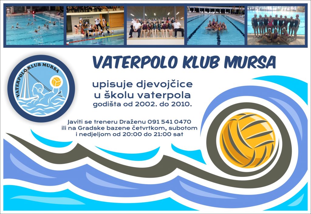 Vaterpolo klub Mursa upisuje nove članice