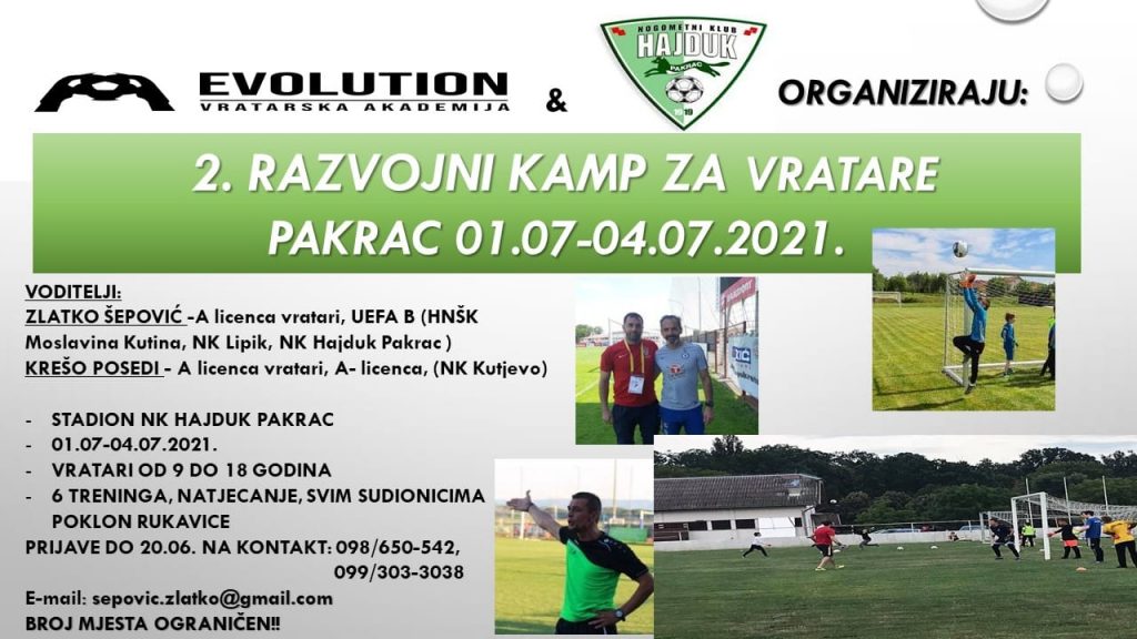 U Pakracu drugi razvojni kamp za vratare