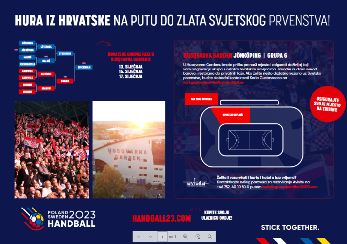 SP 2023: Podržite Hrvatsku na Svjetskom seniorskom prvenstvu u Švedskoj i Poljskoj