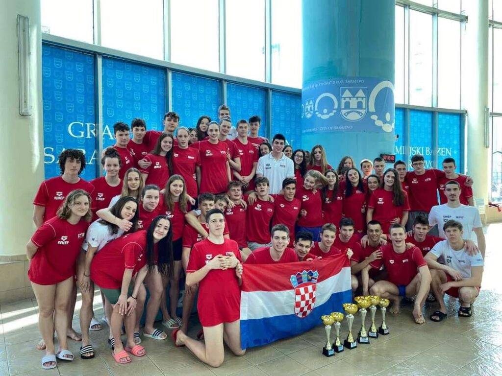 Dominacija Hrvatske plivačke reprezentacije u Sarajevu na susretu susjednih reprezentacija