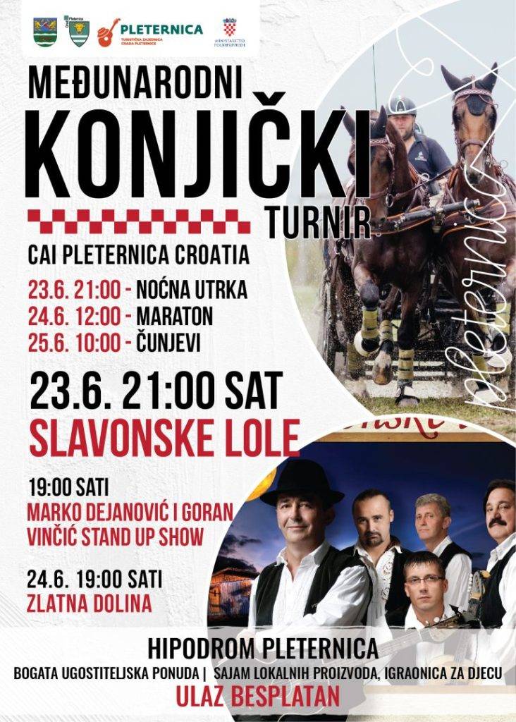 Konjički spektakl na hipodromu u Pleternici tijekom čitavog vikenda