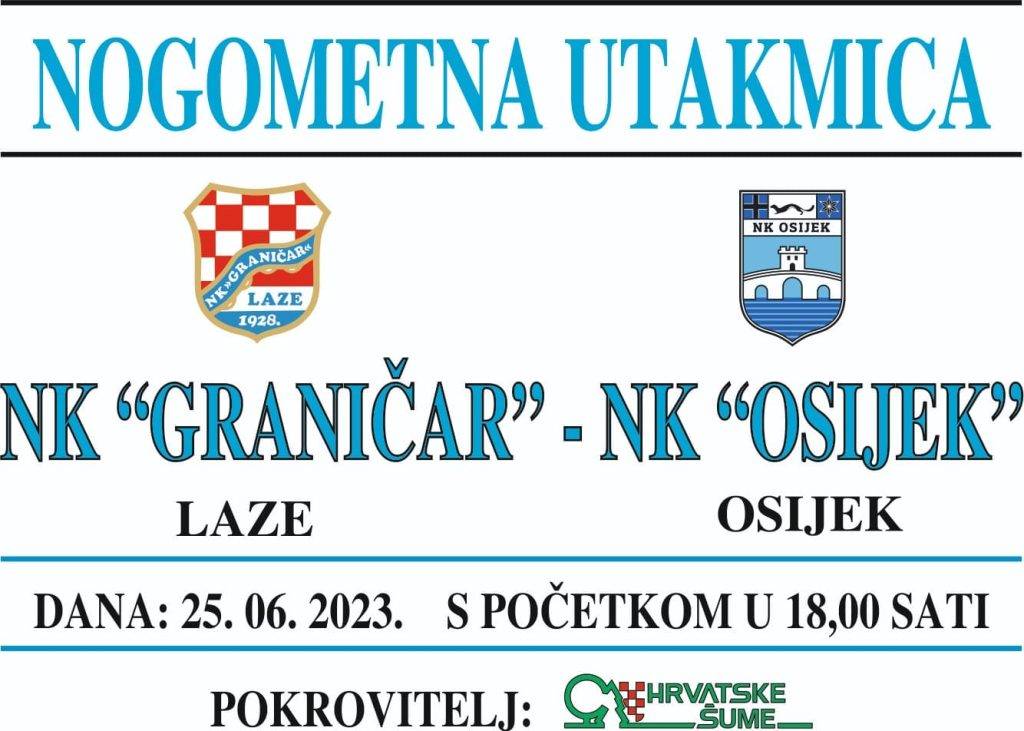 Osijek gostuje u Lazama u nedjelju