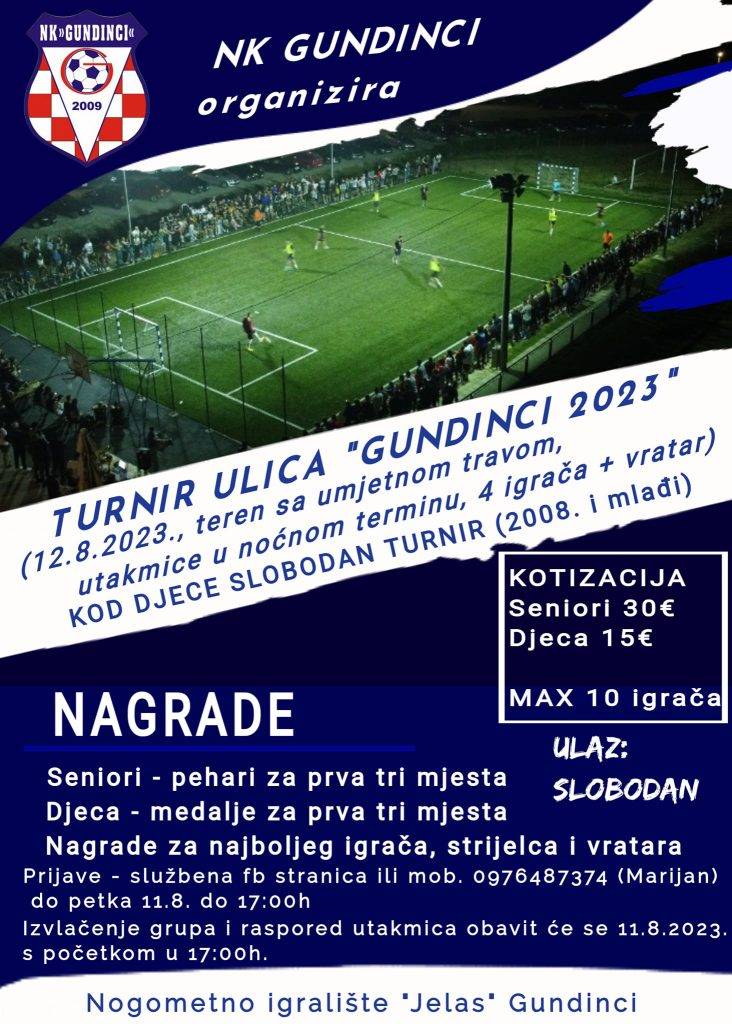Sutra drugi pokušaj turnira ulica u Gundincima