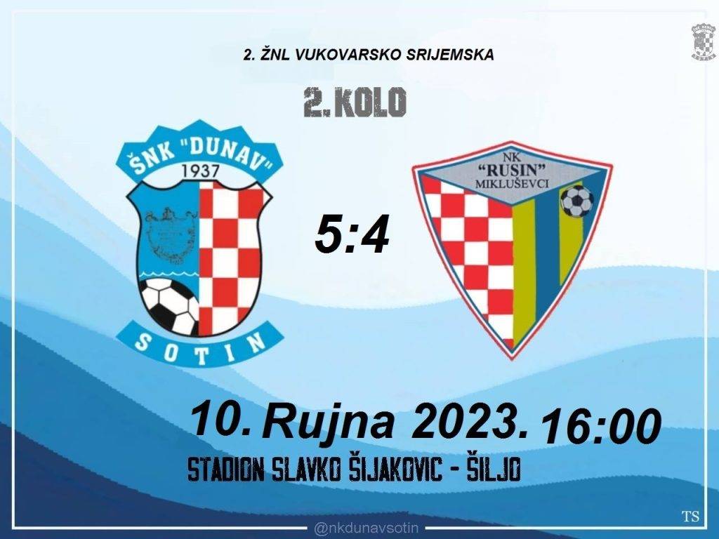 Druga ŽNL VU: Devet pogodaka u Sotinu, čak 13 u Pačetinu