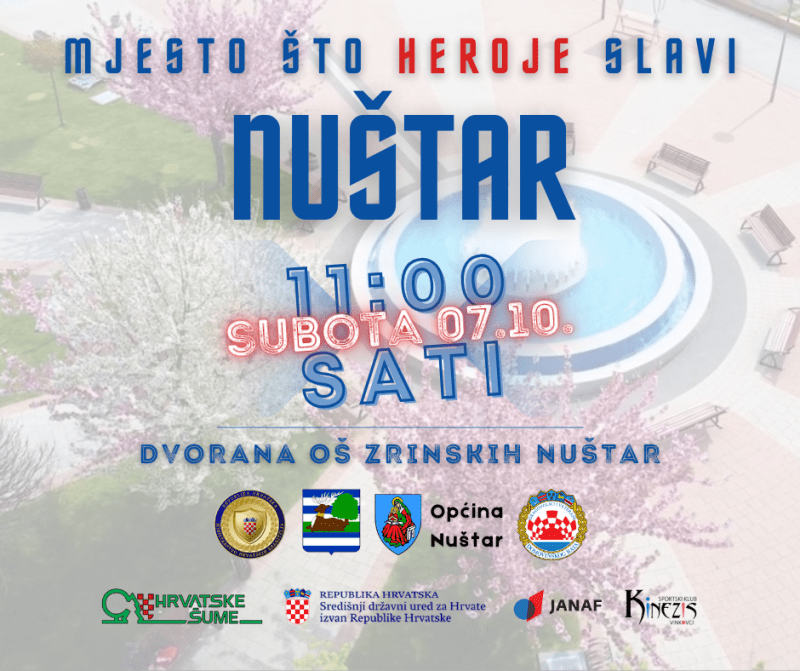 U subotu Memorijalni turnir “Nuštar – mjesto što heroje slavi”