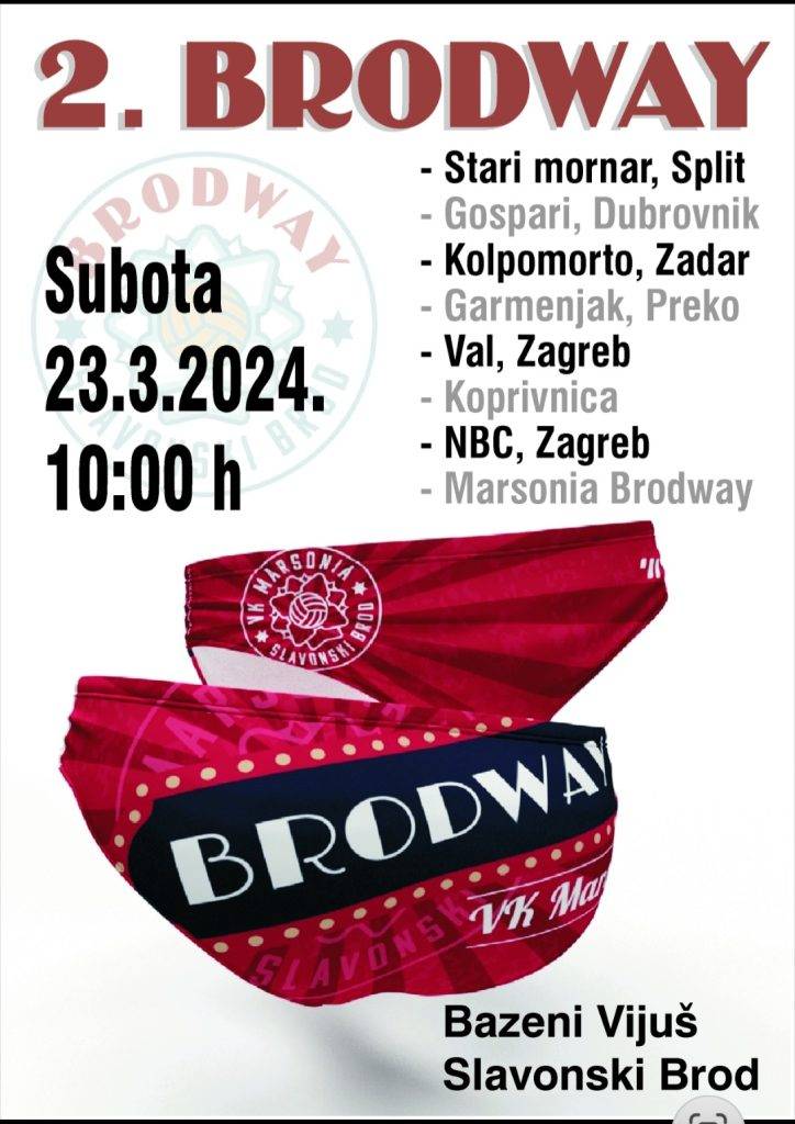 Na redu je drugi vaterpolo turnir “Brodway” u Slavonskom Brodu