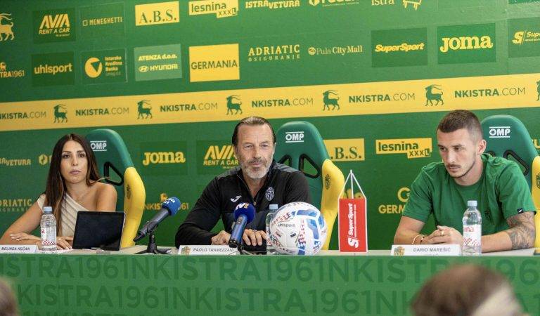 Trener Istra 1961 Paolo Tramezzani na tiskovnoj konferenciji pred utakmicu s Goricom"